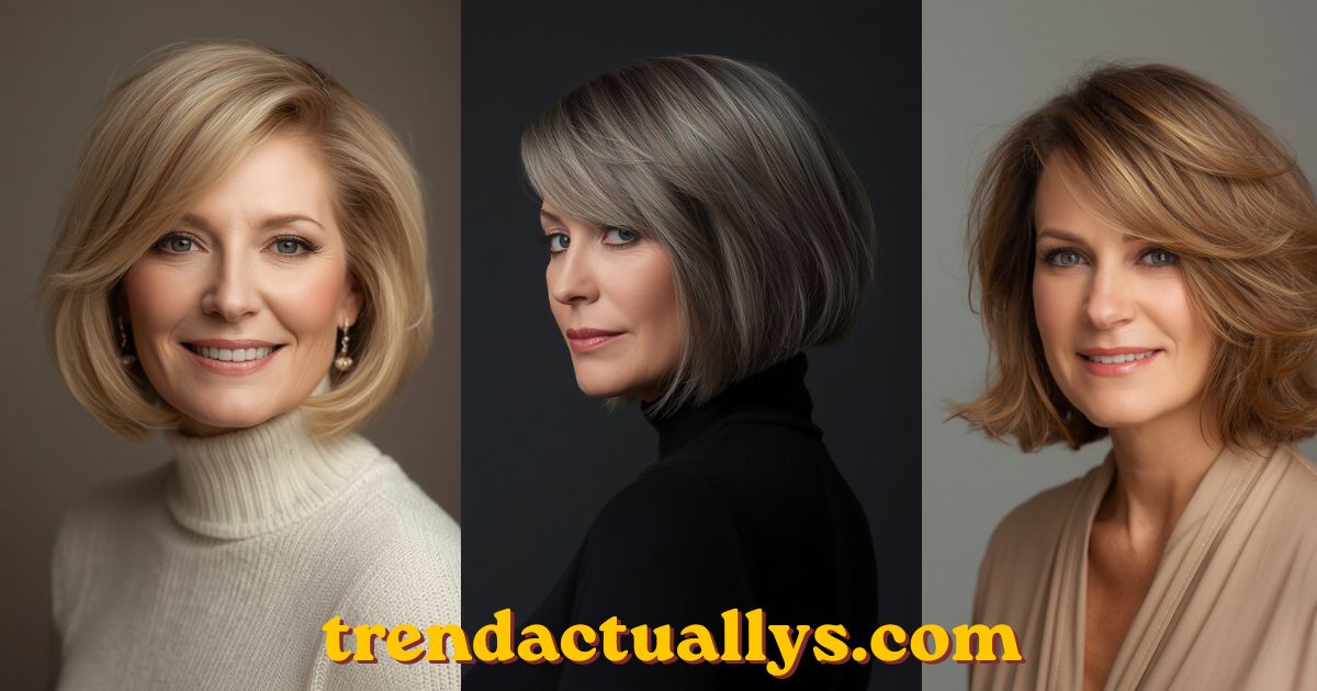 Layered Bob Hairstyles for Older Women