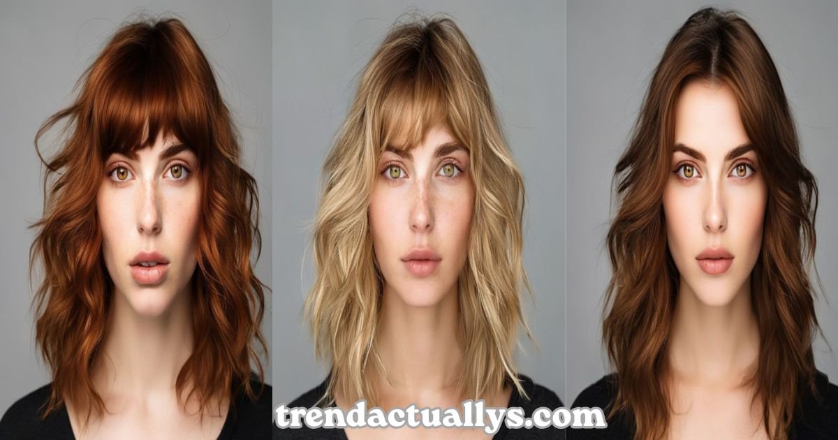 Bangs Hairstyles for Round Faces