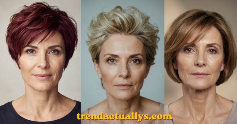 Edgy Choppy Pixie Haircuts for Women Over 50
