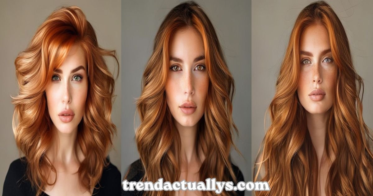 caramel copper balayage brunettes